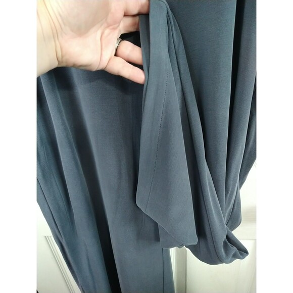 PureJill Woman XLT Pant Knit Wide Leg Pockets Elastic Waist Grey Casual Comfort - Picture 5 of 11